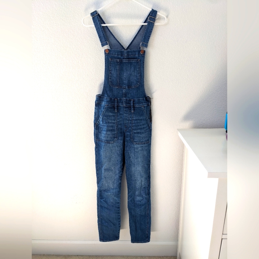 Madewell skinny overalls, coveralls, xs, denim